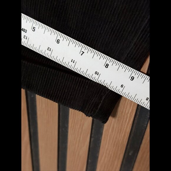 New Dockers Pants 34 x 32 Mens Black Corduroy Cuffed Classic Fit Recode Crushed - Picture 6 of 10